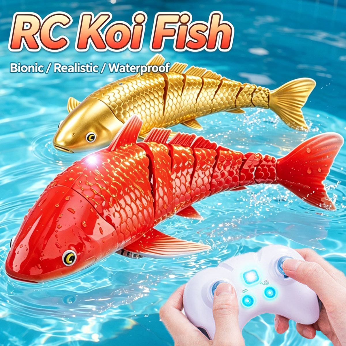 Rc Submarine Water - Pez Robótico Inteligente, Juguete Acuático con