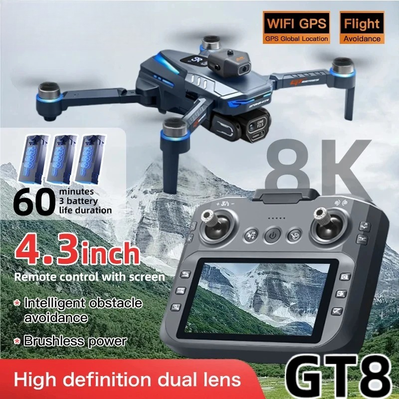Rc Hobby China - Dron Original GT8 8K Profesional con