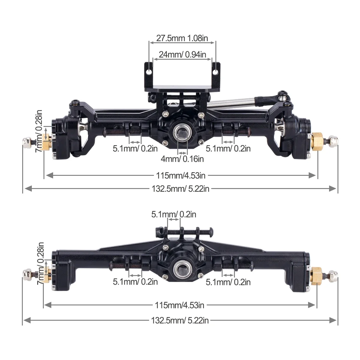 Ejes de Portal CNC de aluminio - Rc Hobby Crawler reseña y precio