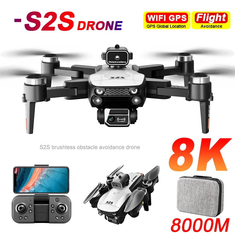 Nuevo Dron S2S 8K profesional  - Rc Hobby China reseña y precio