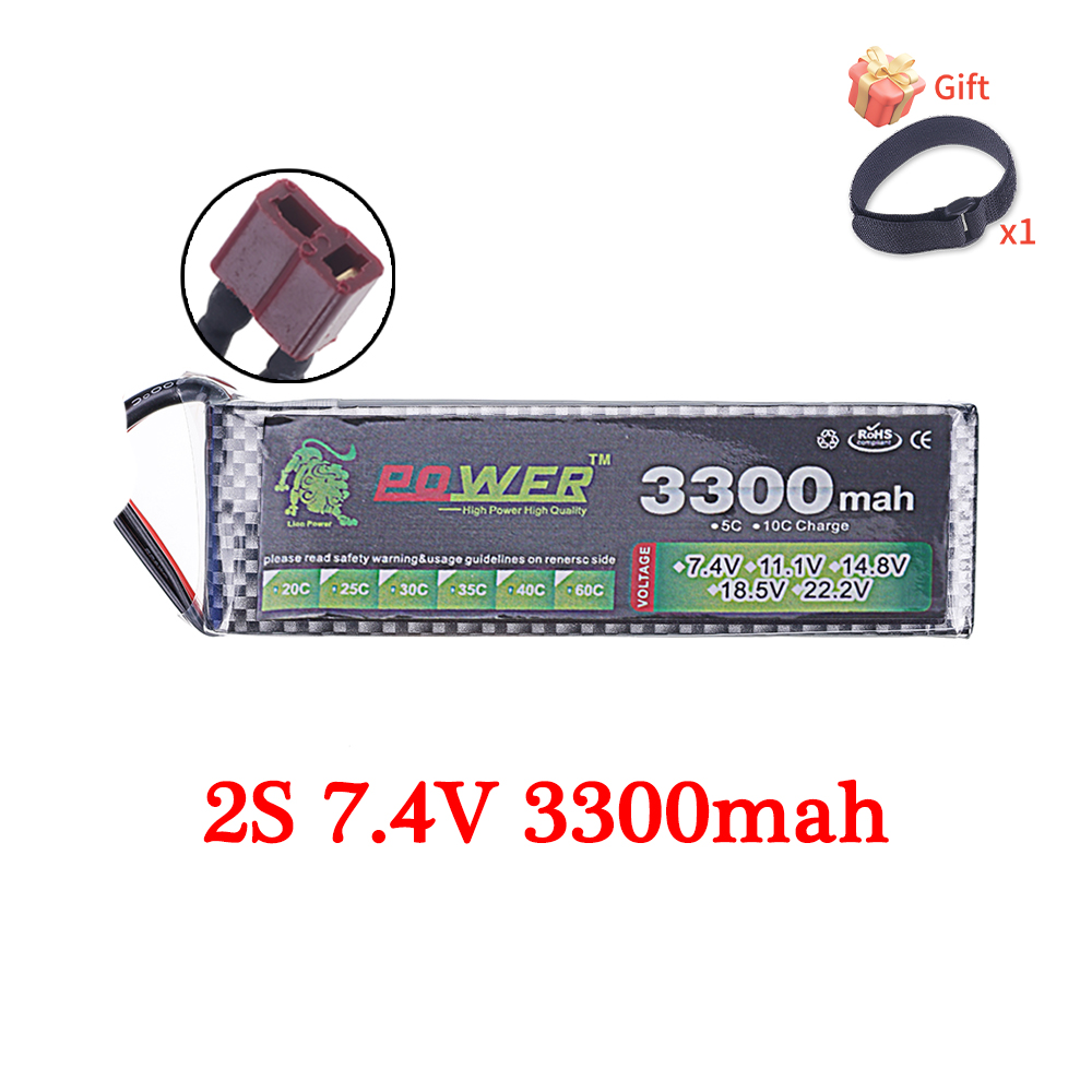 Batería Lipo 60C 3300mAh 7,4 V - Rc Hobby Parts reseña y precio