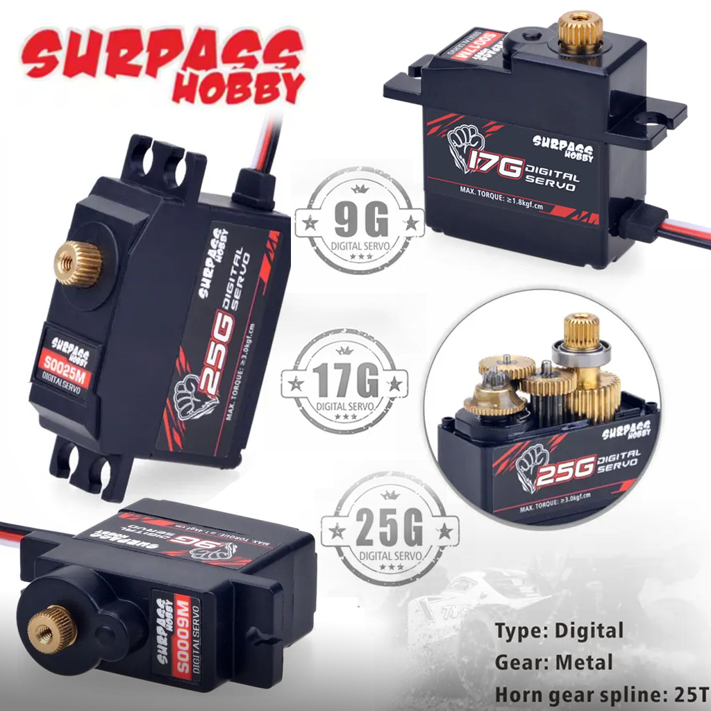 4PCS SURPASS Servo Digital Imp - Rc Hobby Online reseña y precio