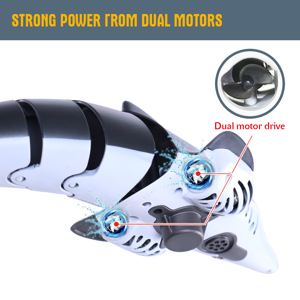 Tiburón Rc, Delfín, ballena, j - Rc Submarine Water reseña y precio