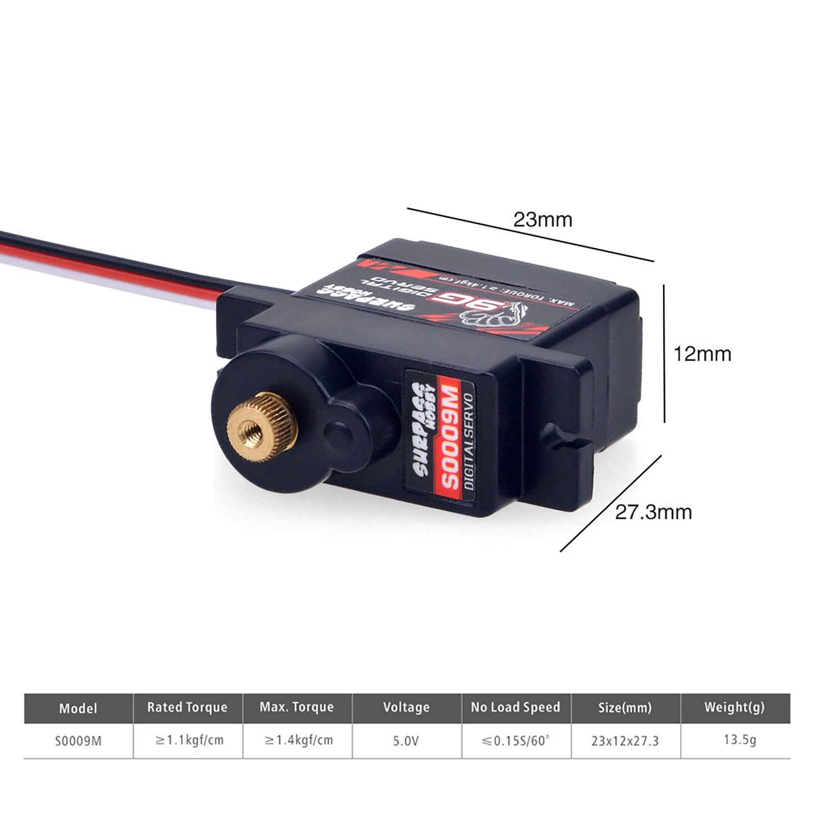 Micro Servo Digital de 2g, 3.7 - Hobby Zone Rc reseña y precio