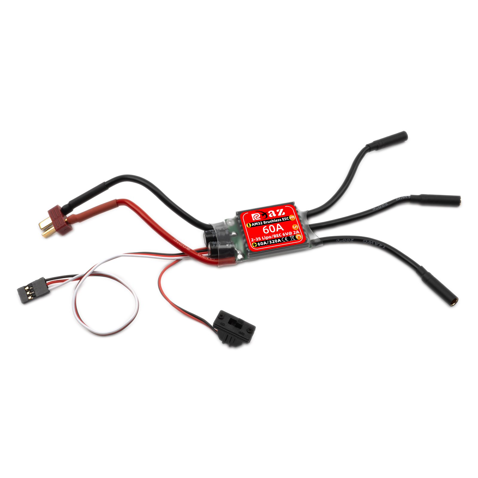 RCXAZ AM32 60A ESC sin escobil - Rc Submarine Water reseña y precio