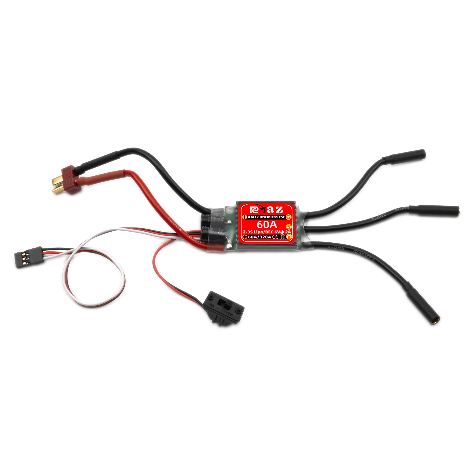 RCXAZ AM32 60A ESC sin escobil - Rc Submarine Water reseña y precio